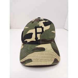 Pittsburgh Pirates Hat Cap Strap Back MLB‎ Baseball Camo Trucker Vented Mesh